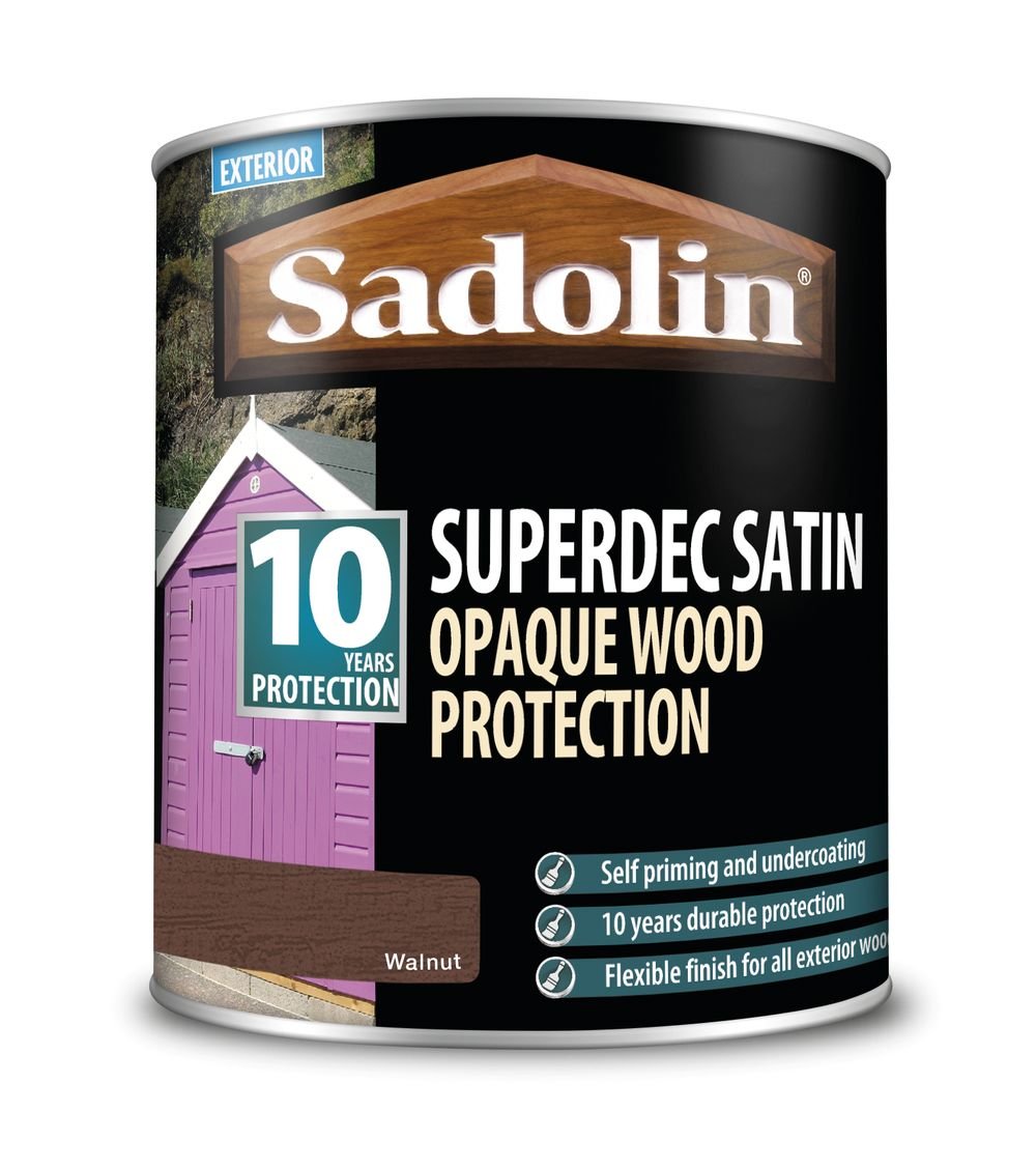 Sadolin 1L Superdec Satin Anthracite Grey